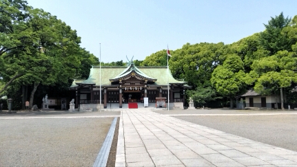 大阪護國神社の拝殿(本殿)