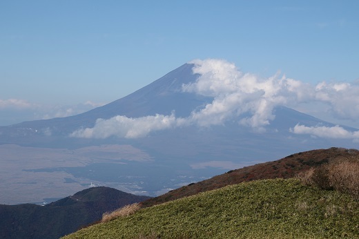 駒ケ岳頂上からの富士山